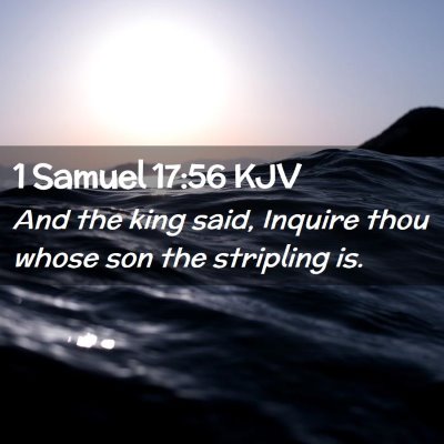 1 Samuel 17:56 KJV Free Bible Images