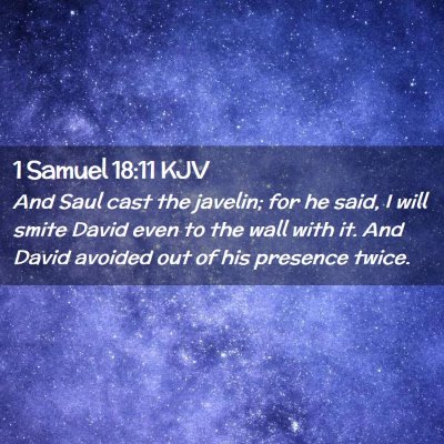 1 Samuel 18:11 KJV Free Bible Images