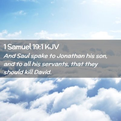 1 Samuel 19:1 KJV Free Bible Images