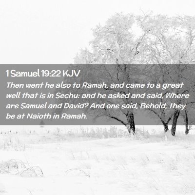 1 Samuel 19:22 KJV Free Bible Images