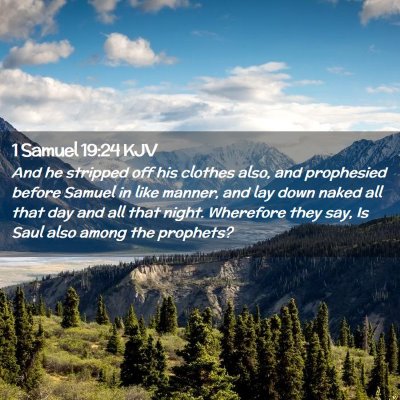 1 Samuel 19:24 KJV Free Bible Images