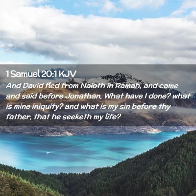 1 Samuel 20:1 KJV Free Bible Images