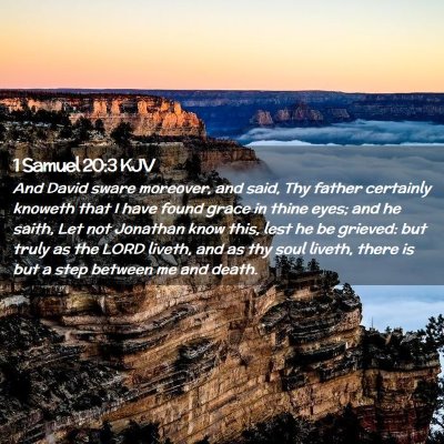 1 Samuel 20:3 KJV Free Bible Images