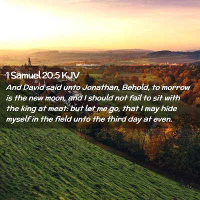 1 Samuel 20:5 KJV Free Bible Images