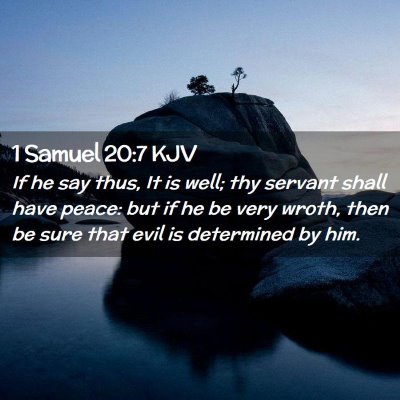 1 Samuel 20:7 KJV Free Bible Images