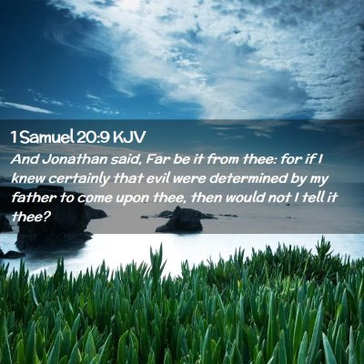 1 Samuel 20:9 KJV Free Bible Images