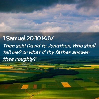 1 Samuel 20:10 KJV Free Bible Images