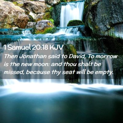 1 Samuel 20:18 KJV Free Bible Images