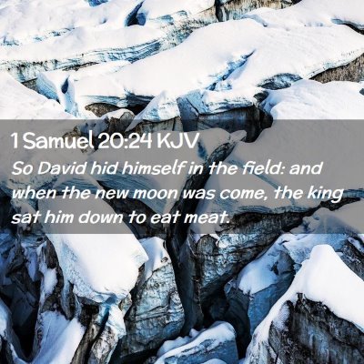 1 Samuel 20:24 KJV Free Bible Images