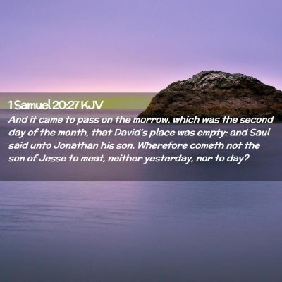 1 Samuel 20:27 KJV Free Bible Images