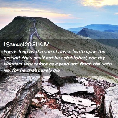 1 Samuel 20:31 KJV Free Bible Images