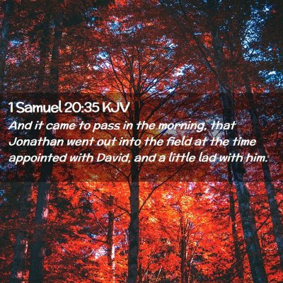 1 Samuel 20:35 KJV Free Bible Images