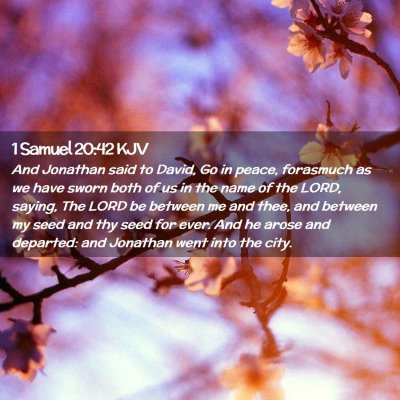 1 Samuel 20:42 KJV Free Bible Images