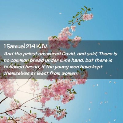 1 Samuel 21:4 KJV Free Bible Images