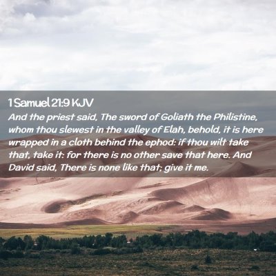 1 Samuel 21:9 KJV Free Bible Images