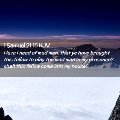 1 Samuel 21:15 KJV Free Bible Images