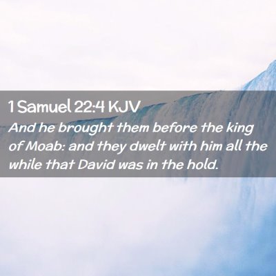 1 Samuel 22:4 KJV Free Bible Images