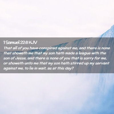 1 Samuel 22:8 KJV Free Bible Images