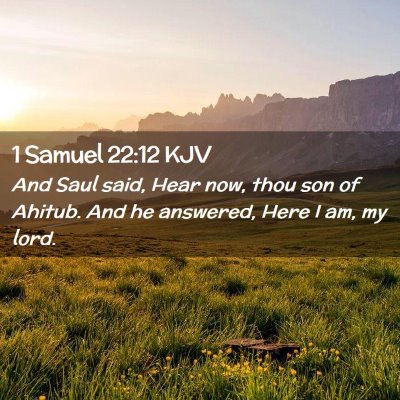 1 Samuel 22:12 KJV Free Bible Images