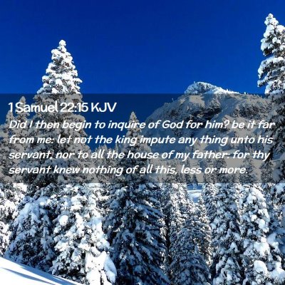 1 Samuel 22:15 KJV Free Bible Images