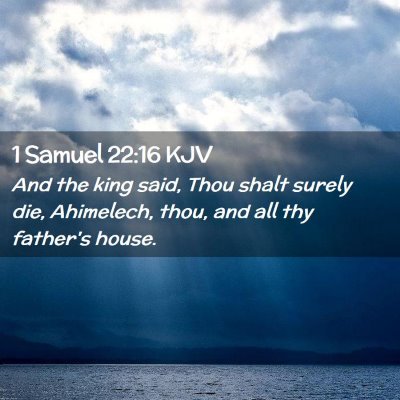 1 Samuel 22:16 KJV Free Bible Images