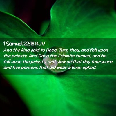 1 Samuel 22:18 KJV Free Bible Images