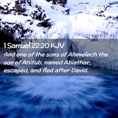 1 Samuel 22:20 KJV Free Bible Images