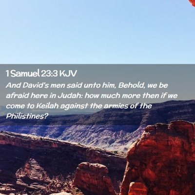 1 Samuel 23:3 KJV Free Bible Images