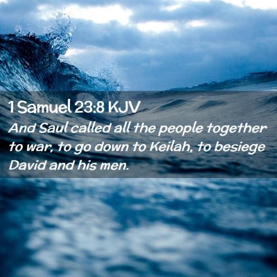 1 Samuel 23:8 KJV Free Bible Images