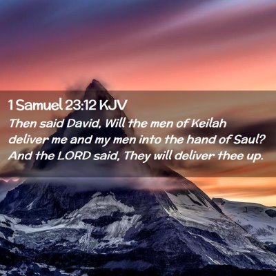 1 Samuel 23:12 KJV Free Bible Images