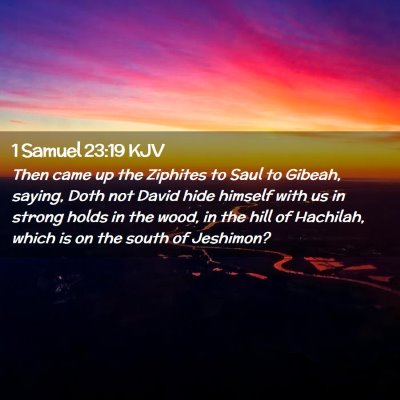 1 Samuel 23:19 KJV Free Bible Images