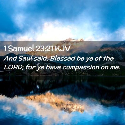 1 Samuel 23:21 KJV Free Bible Images