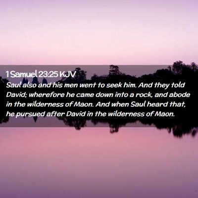 1 Samuel 23:25 KJV Free Bible Images