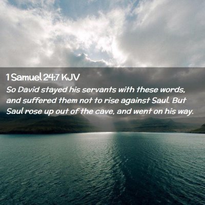 1 Samuel 24:7 KJV Free Bible Images