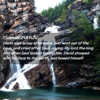 1 Samuel 24:8 KJV Free Bible Images