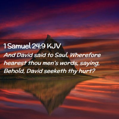 1 Samuel 24:9 KJV Free Bible Images