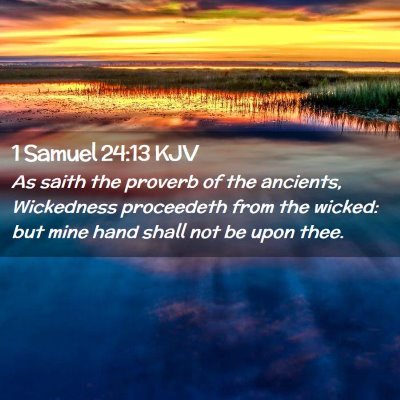 1 Samuel 24:13 KJV Free Bible Images