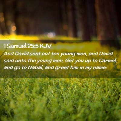 1 Samuel 25:5 KJV Free Bible Images