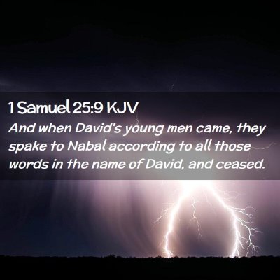 1 Samuel 25:9 KJV Free Bible Images