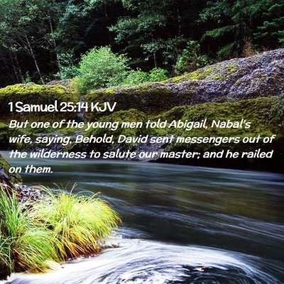 1 Samuel 25:14 KJV Free Bible Images