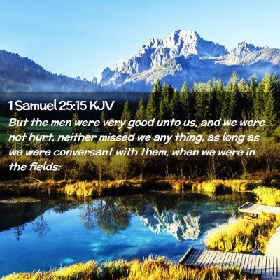 1 Samuel 25:15 KJV Free Bible Images