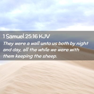 1 Samuel 25:16 KJV Free Bible Images