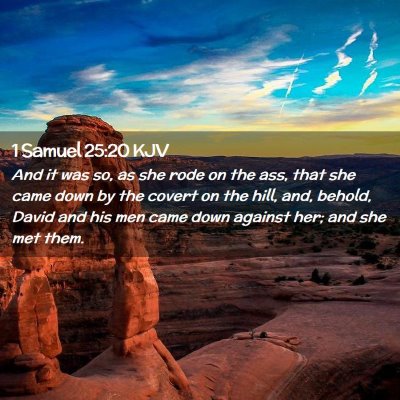 1 Samuel 25:20 KJV Free Bible Images