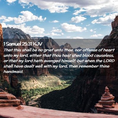 1 Samuel 25:31 KJV Free Bible Images