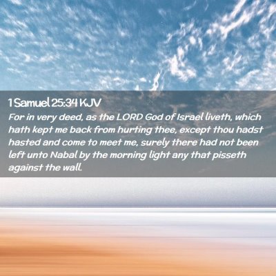 1 Samuel 25:34 KJV Free Bible Images