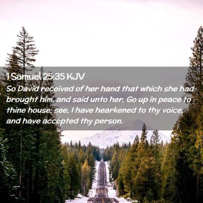 1 Samuel 25:35 KJV Free Bible Images