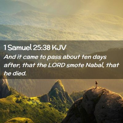 1 Samuel 25:38 KJV Free Bible Images