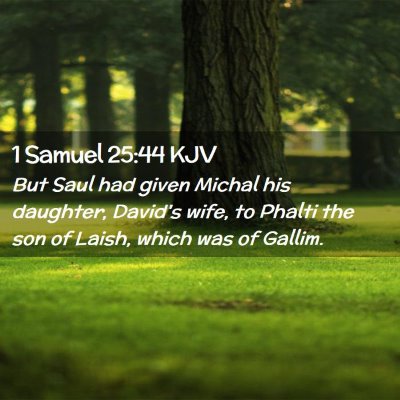 1 Samuel 25:44 KJV Free Bible Images