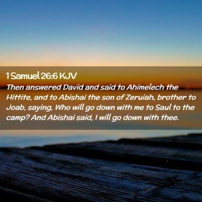 1 Samuel 26:6 KJV Free Bible Images