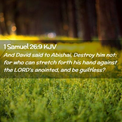 1 Samuel 26:9 KJV Free Bible Images